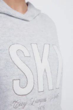 Hot Springfield Pull à capuche « Ski » gris