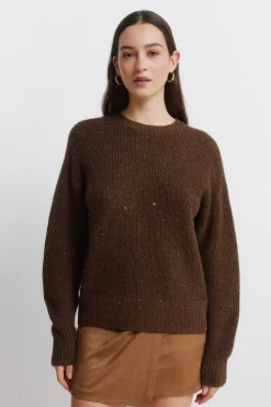 Online Springfield Pull à paillettes nude