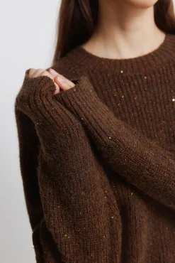 Online Springfield Pull &agrave; paillettes nude