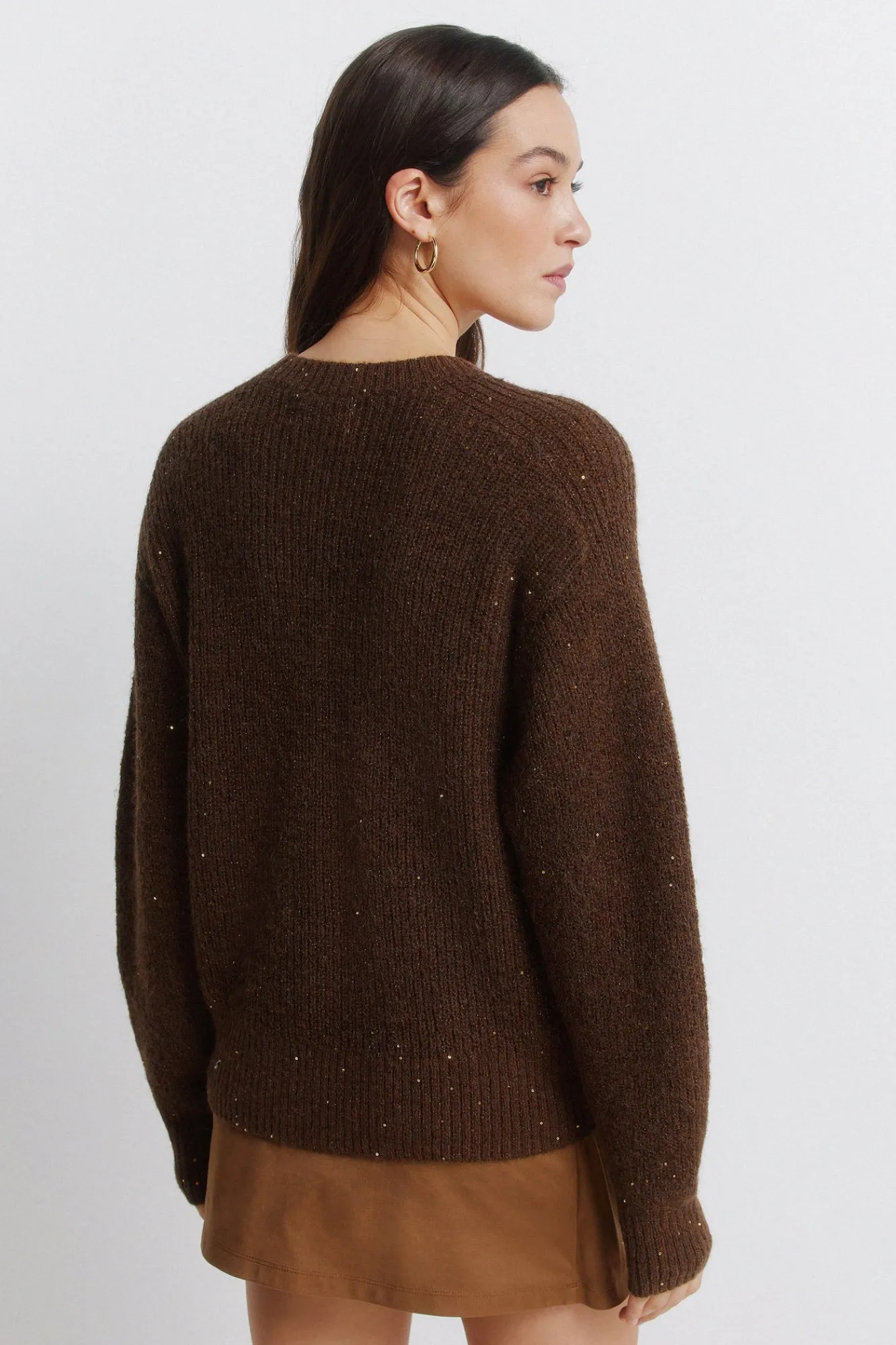 Online Springfield Pull à paillettes nude