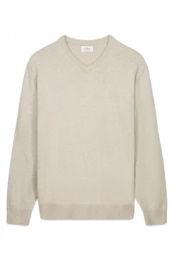 Springfield Pull basique à col en V nude