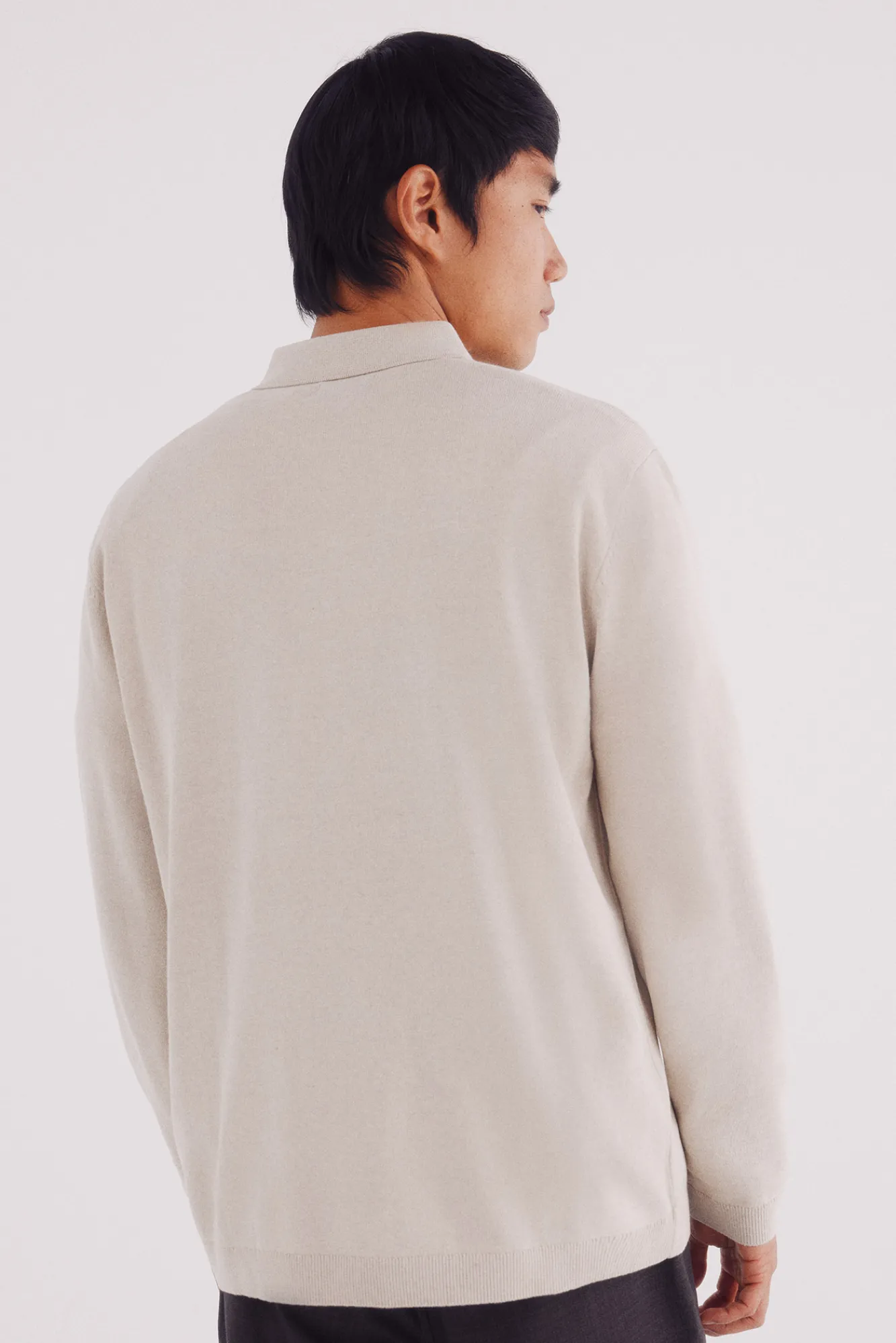 Clearance Springfield Pull col polo fermeture nude