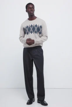 Springfield Pull de Noël en jacquard marron