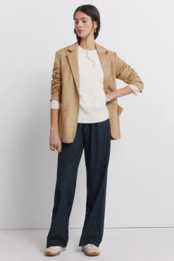 Hot Springfield Pull épaules tombantes marron