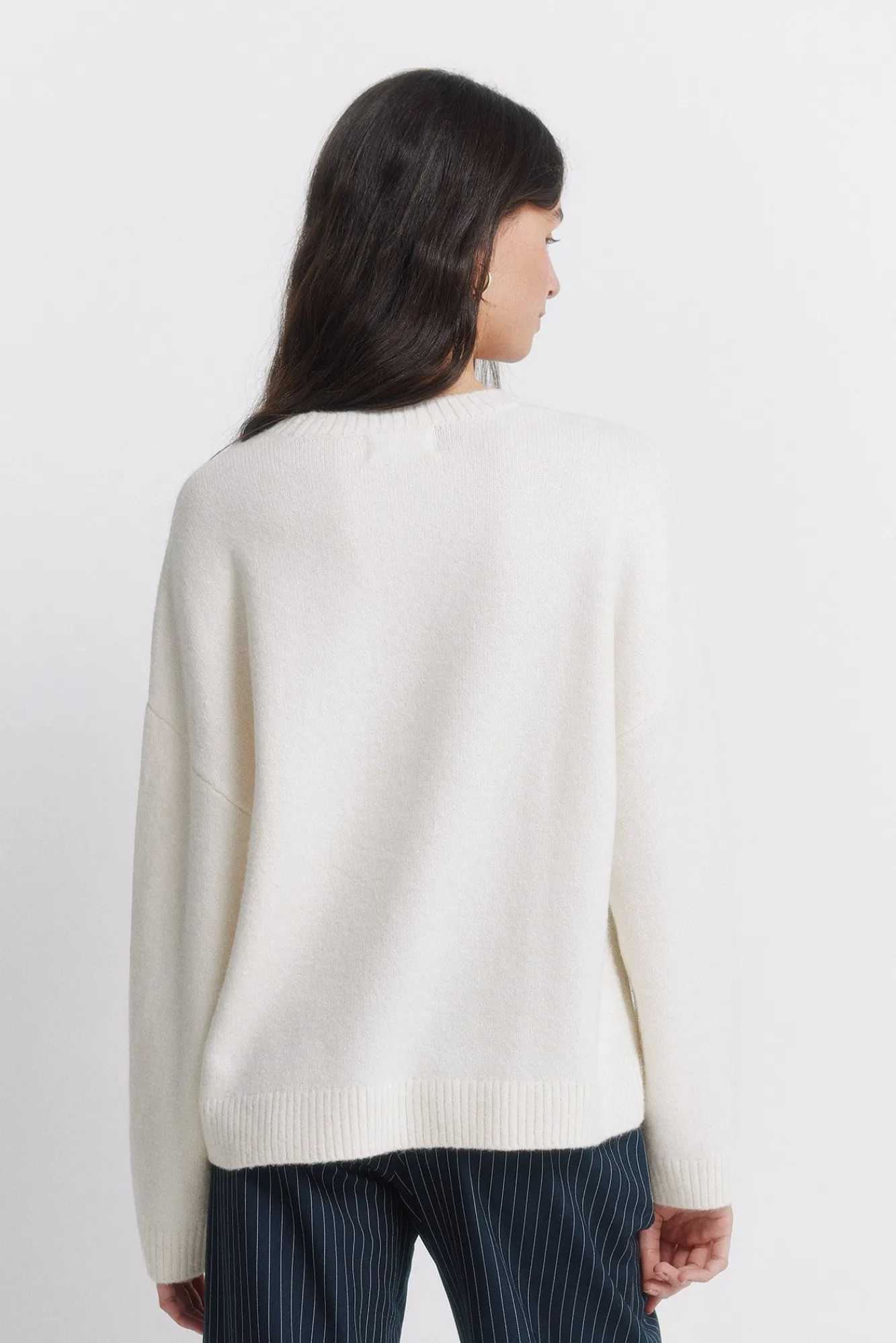 Hot Springfield Pull épaules tombantes marron