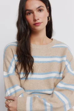 Springfield Pull épaules tombantes bleu