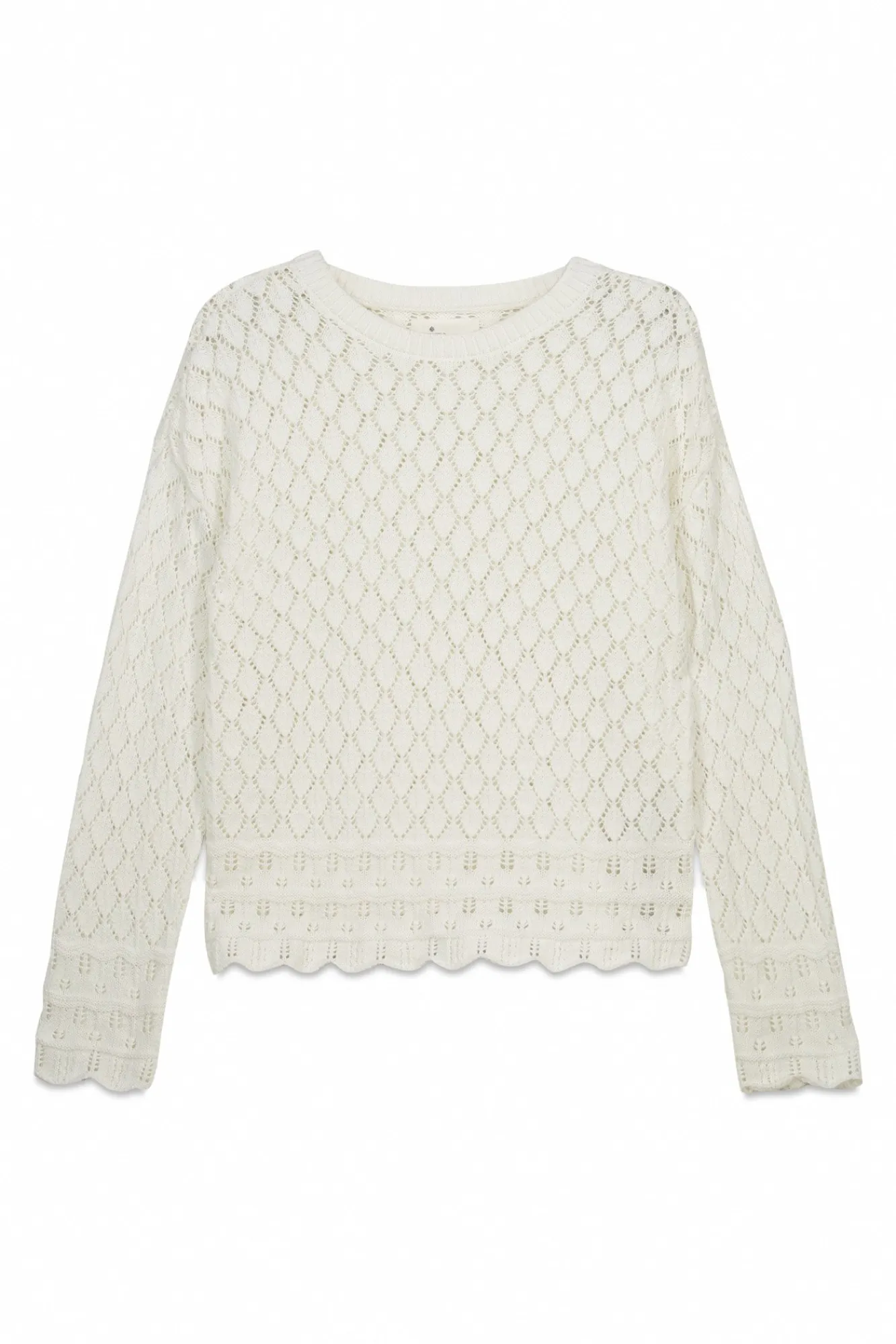 Clearance Springfield Pull en maille pointelle marron