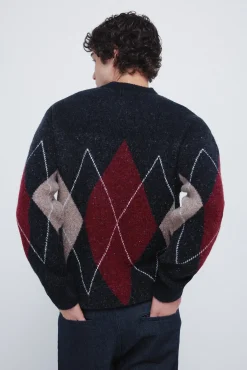 Discount Springfield Pull fantaisie &agrave; motifs de losanges imprimé