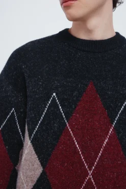 Discount Springfield Pull fantaisie &agrave; motifs de losanges imprimé