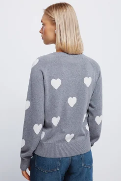 Hot Springfield Pull intarsia gris