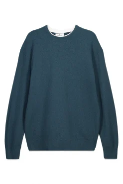 Clearance Springfield Pull maille double bleu