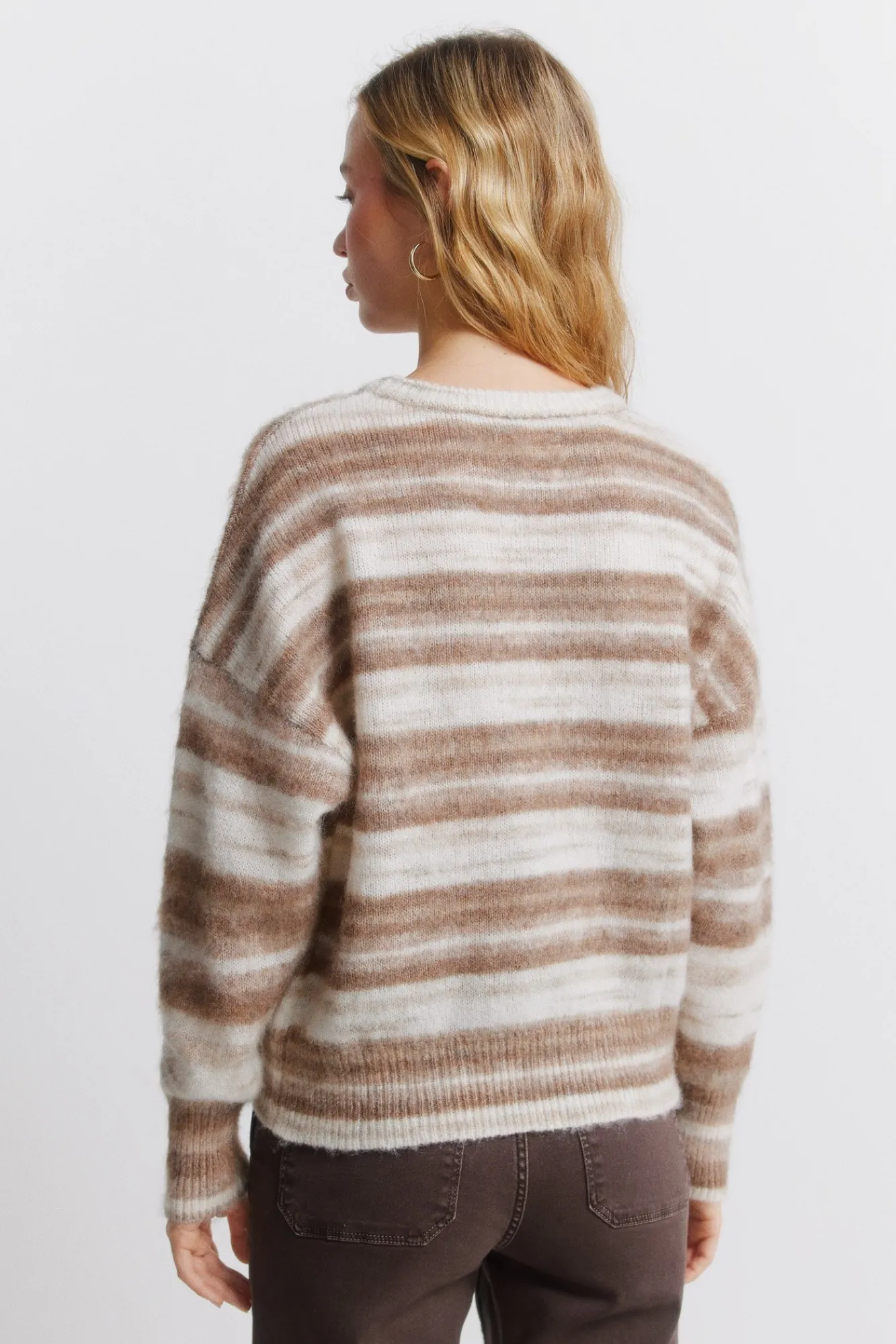 New Springfield Pull rayures dégradées nude