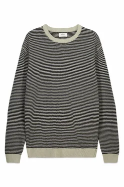 New Springfield Pull structuré bicolore bleu