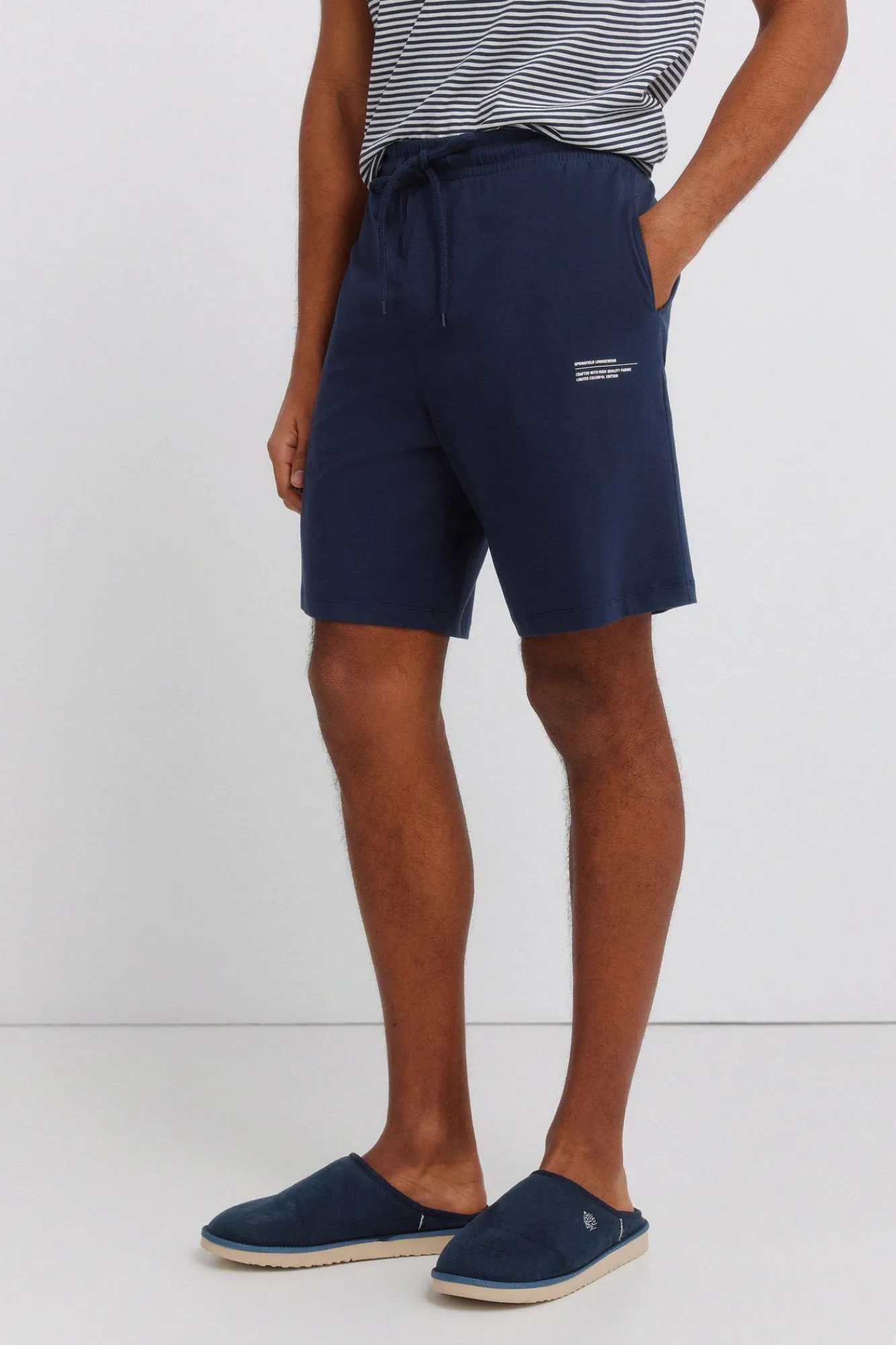 Sale Springfield Pyjama court Garfield bleu