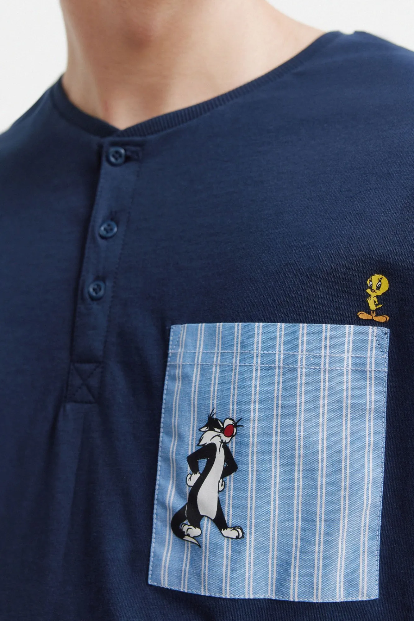 Hot Springfield Pyjama court Looney Tunes bleu
