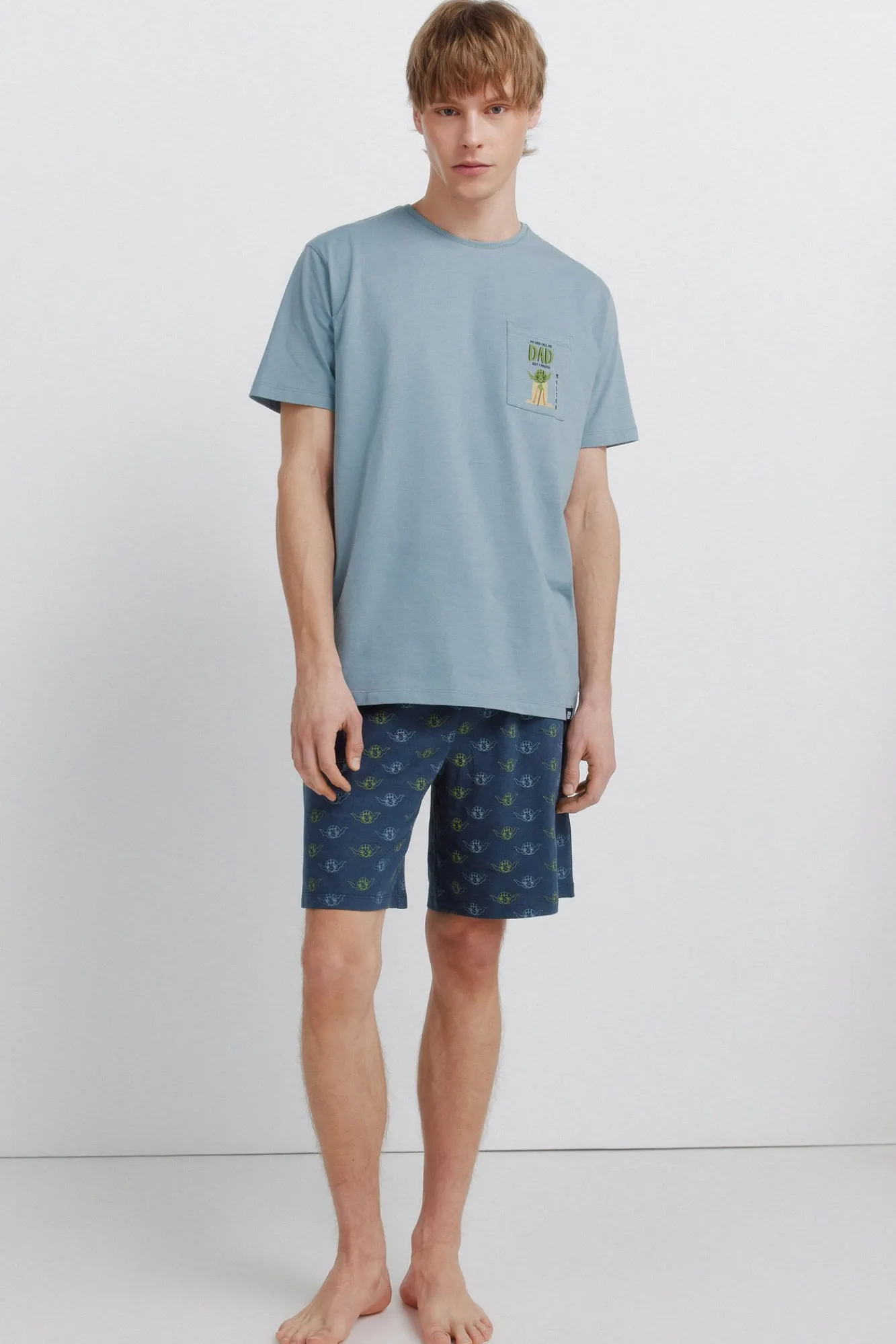 Hot Springfield Pyjama court Star Wars bleu