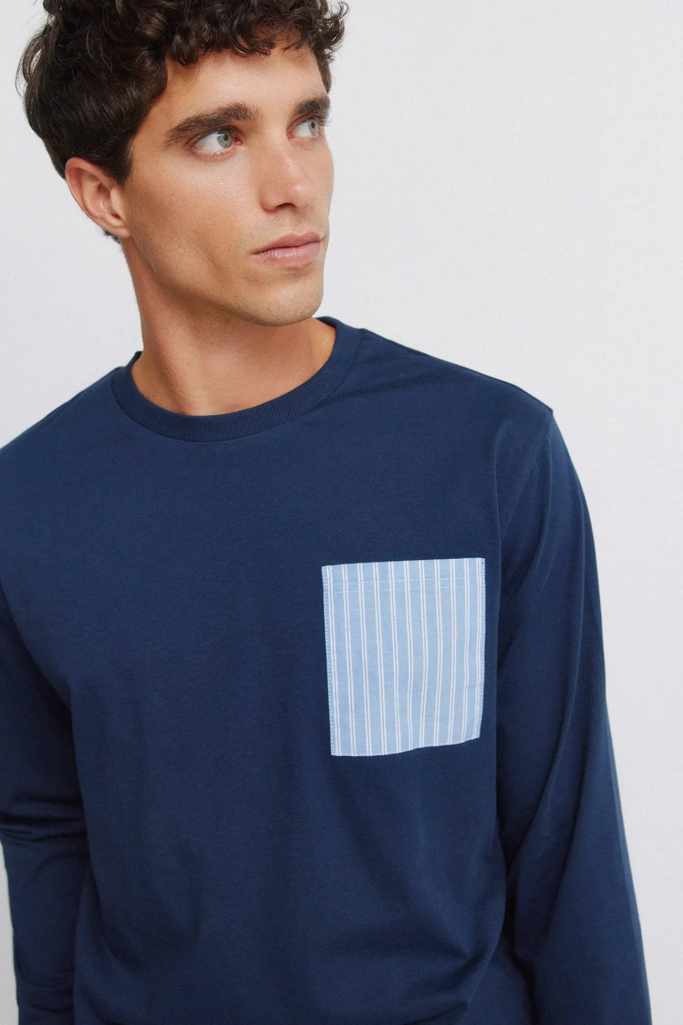 Online Springfield Pyjama long rayures bleu