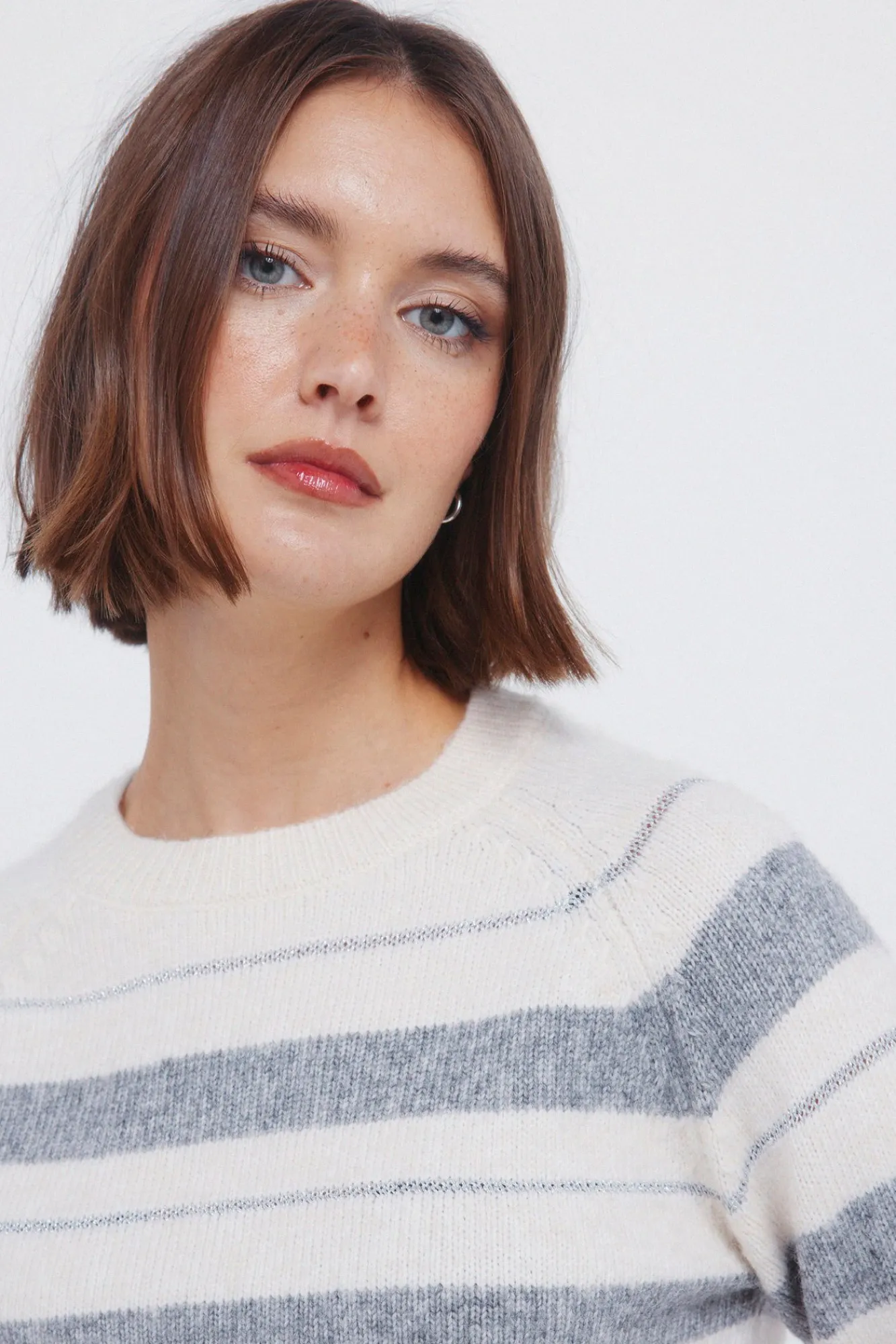 Best Springfield Rayures en pull beige