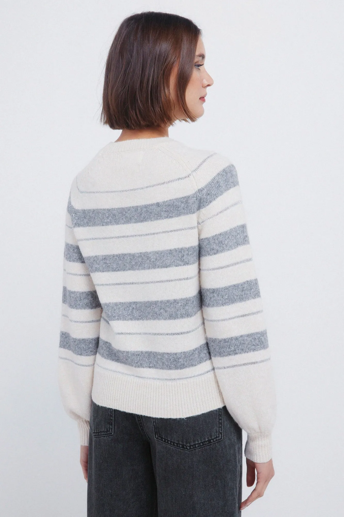 Best Springfield Rayures en pull beige