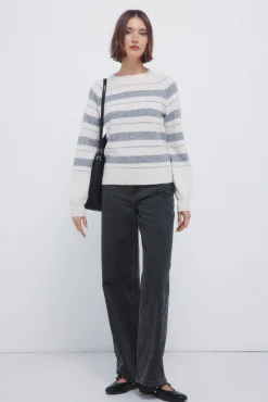 Best Springfield Rayures en pull beige