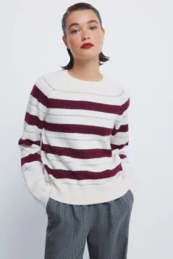 Best Springfield Rayures en pull rouge