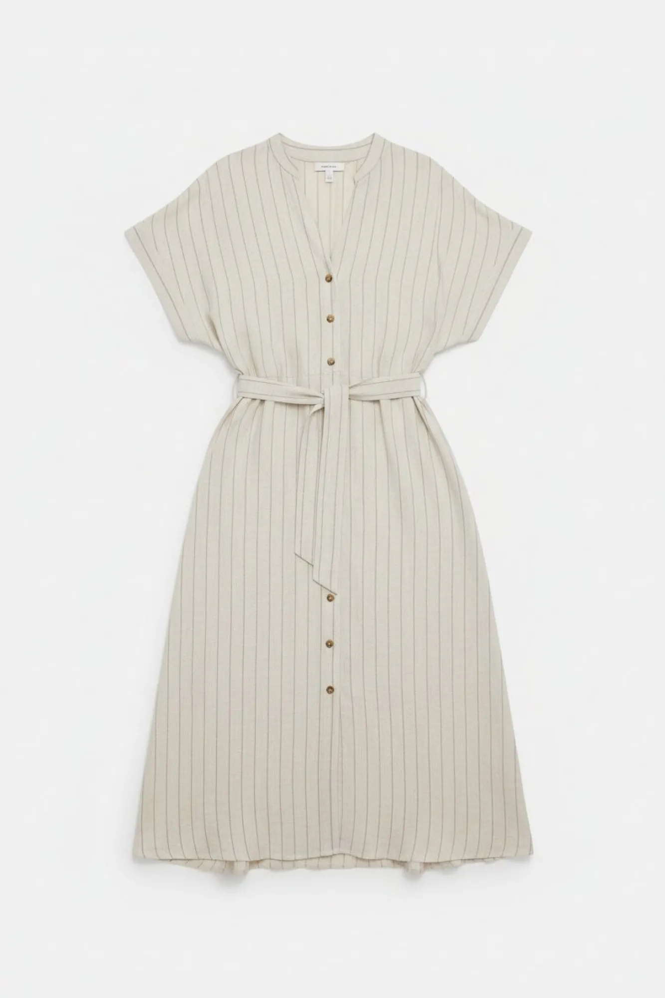 Springfield Robe chemise à rayures nude