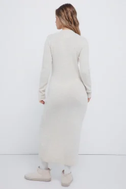 Outlet Springfield Robe en maille en maille torsad&eacute;e vison