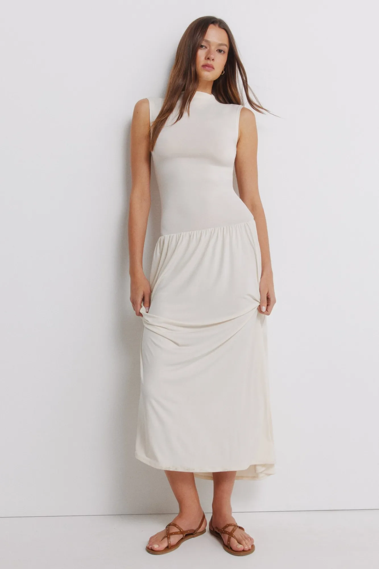 Outlet Springfield Robe froncée nude