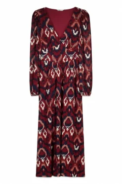 Discount Springfield Robe imprimée manches longues bleu