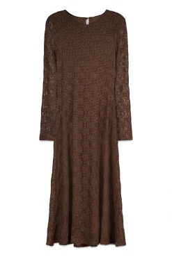 Sale Springfield Robe structur&eacute;e manches longues nude