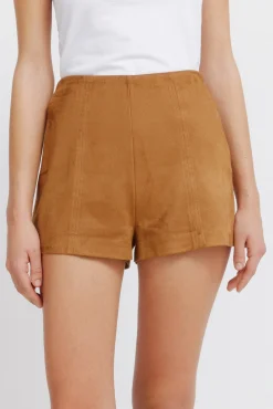 Clearance Springfield Short en daim synthétique nude