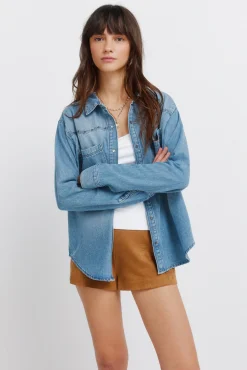 Clearance Springfield Short en daim synthétique nude