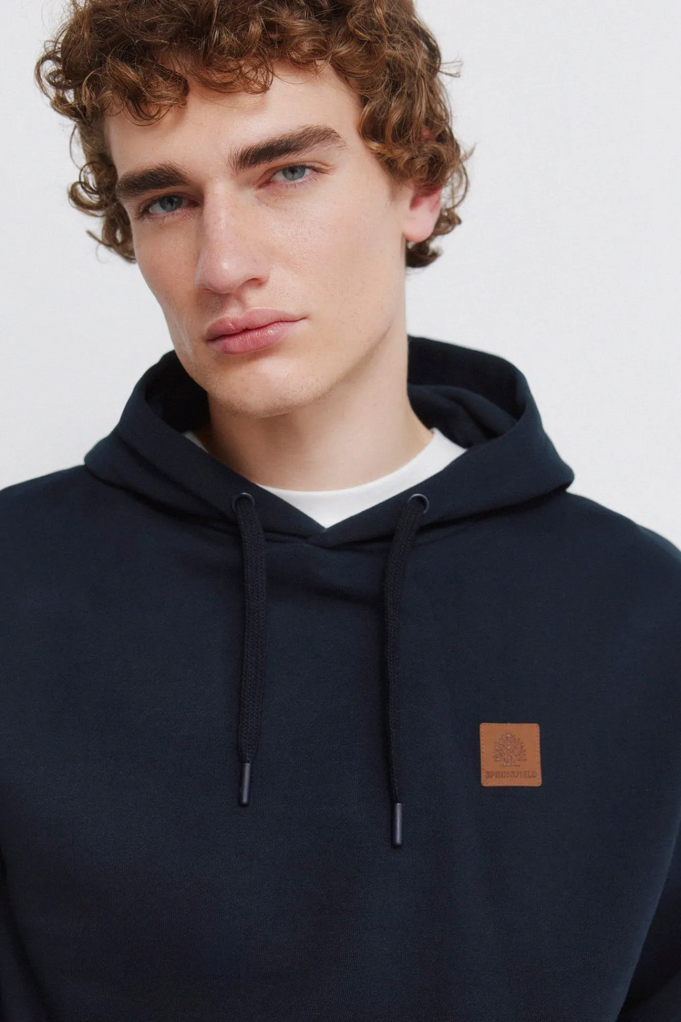 Best Springfield Sweat-shirt à capuche uni