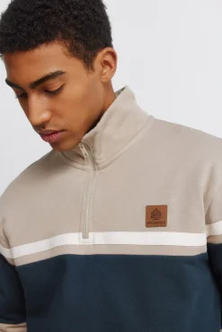 Discount Springfield Sweat-shirt à fermeture à découpes nude