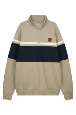 Discount Springfield Sweat-shirt à fermeture à découpes nude