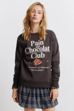 Outlet Springfield Sweat-shirt Café bohème nude