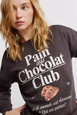Outlet Springfield Sweat-shirt Caf&eacute; boh&egrave;me nude