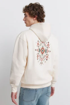 Sale Springfield Sweat-shirt ethnique blanc