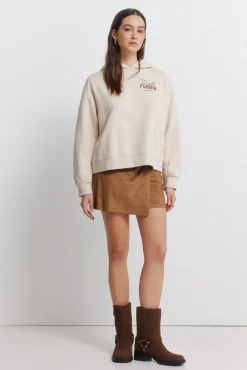 Springfield sweat-shirt &laquo; Californie &raquo; marron