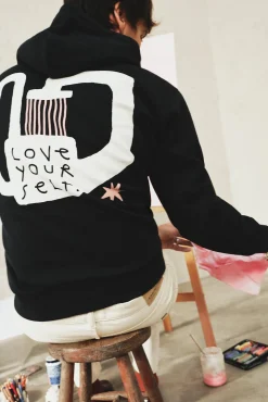 Springfield Sweat-shirt Love Yourself bleu