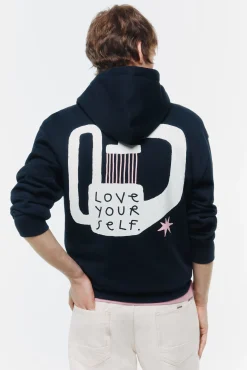 Springfield Sweat-shirt Love Yourself bleu