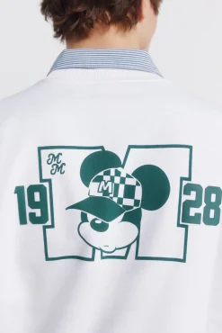 Outlet Springfield Sweat-shirt Mickey blanc