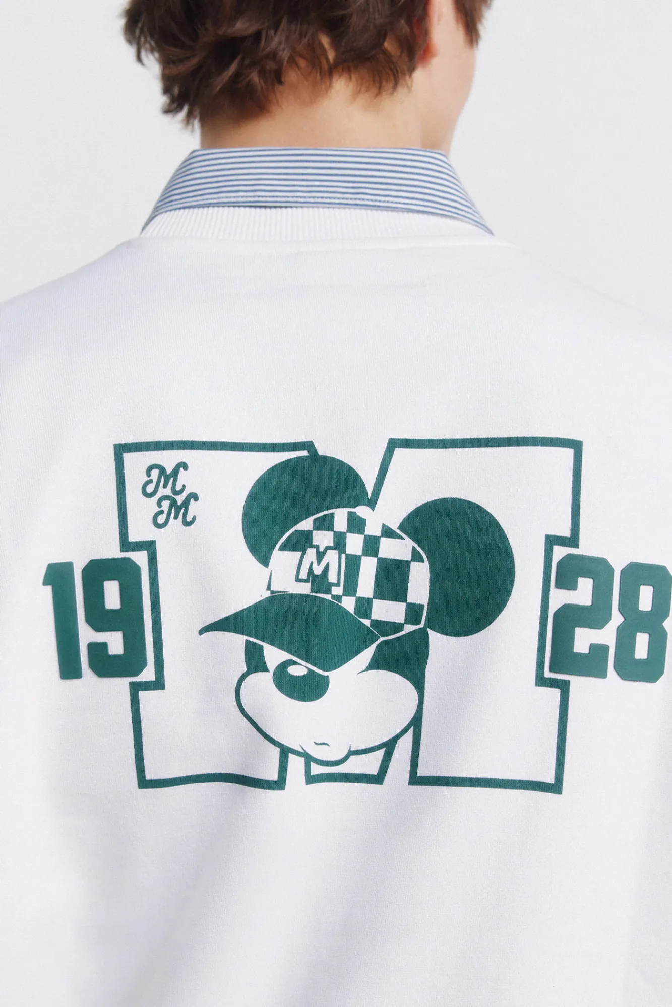 Outlet Springfield Sweat-shirt Mickey blanc