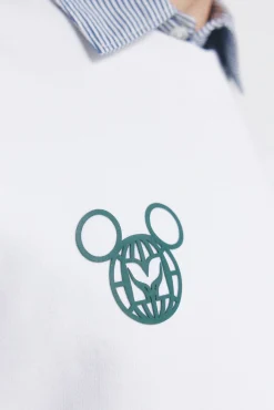 Outlet Springfield Sweat-shirt Mickey blanc