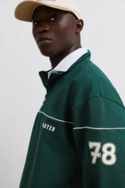 Sale Springfield Sweat-shirt passepoil&eacute; 78 vert