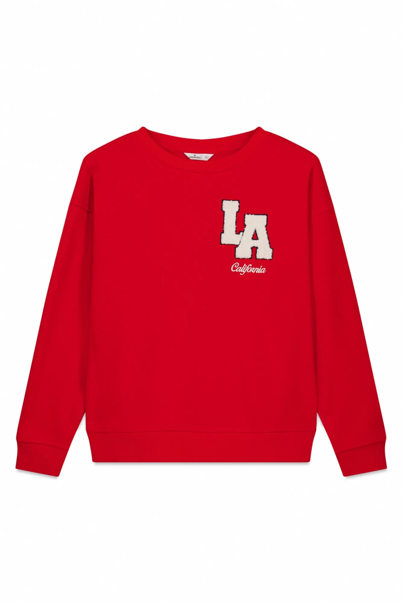 Sale Springfield Sweat-shirt "L.A" rouge
