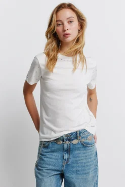 Springfield T-shirt à clous manches courtes