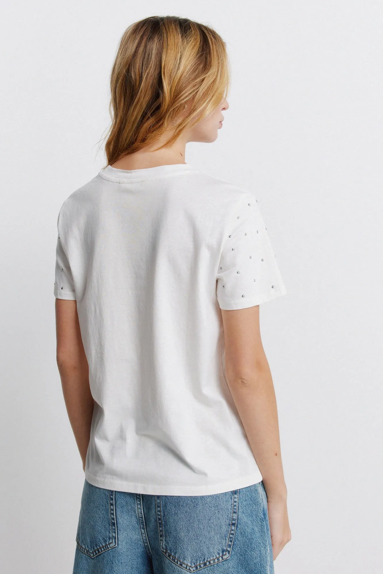 Springfield T-shirt à clous manches courtes