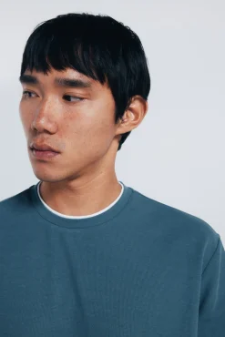 Clearance Springfield T-shirt à double tissage tissu