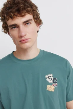 Hot Springfield T-shirt à logos bleu